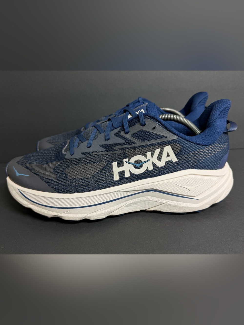 HOKA ONE ONE "Challenger 8" Men’s All Terrain Running Shoe [Midnight/Grout] 12 D